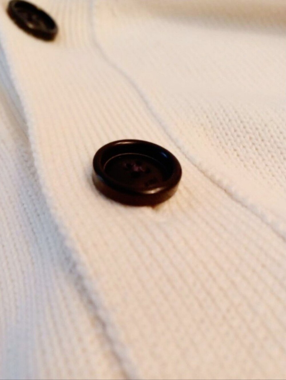 AMI Paris Alexandre Mattiussi Luxe Cream Cardigan with Red Heart 'A', L - Picture 10 of 11